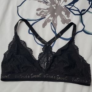 Victoria Secret size XL black lace bralette